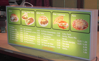 Döner Kebab, Leuchtkasten